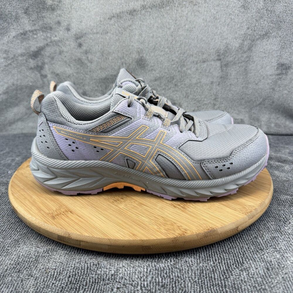 ASICS GEL-Venture 9 Shoes Womens Size 9.5 Gray Trail Running Sneakers 1012B314